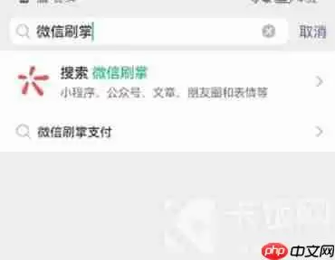 微信刷掌支付怎么开通