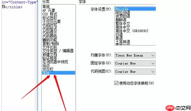 DW6怎么设置代码字体的大小?设置代码字体的大小方法介绍