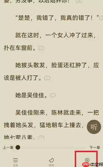 番茄小说自动阅读速度在哪里设置