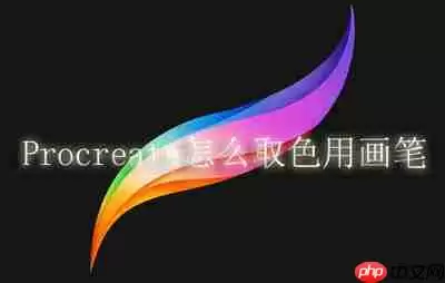 Procreate怎么取色用画笔