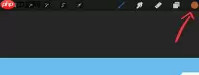 Procreate怎么取色用画笔