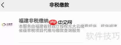 微信查询非税缴款记录的方法