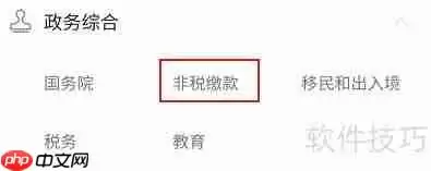 微信查询非税缴款记录的方法