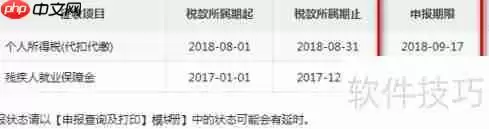 网上查询纳税申报期限的方法