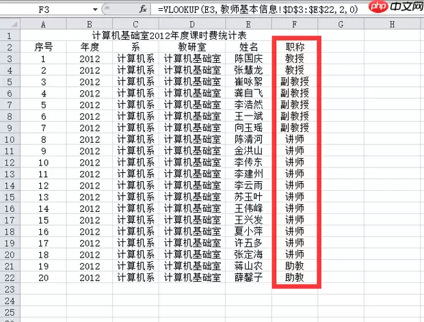 excel表格vlookup函数如何用?excel表格vlookup函数的使用方法