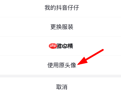 抖音仔仔头像怎么换回来