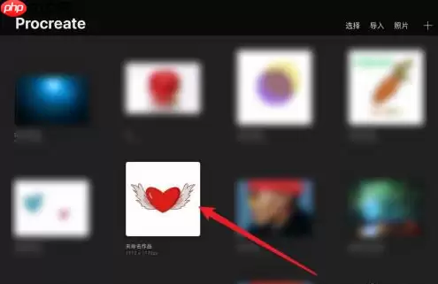 procreate图层怎么复制到另一个画布上