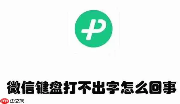 微信键盘打不出字怎么回事