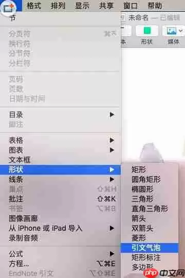 pages文章怎么插入引文 文章插入引文方式一栏