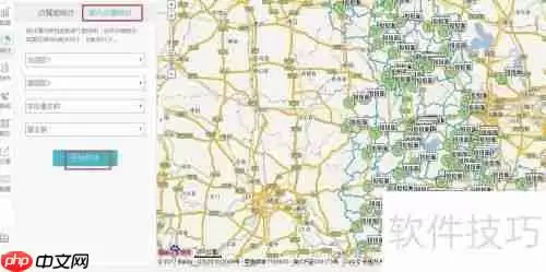 地图上管理餐饮连锁店信息的方法