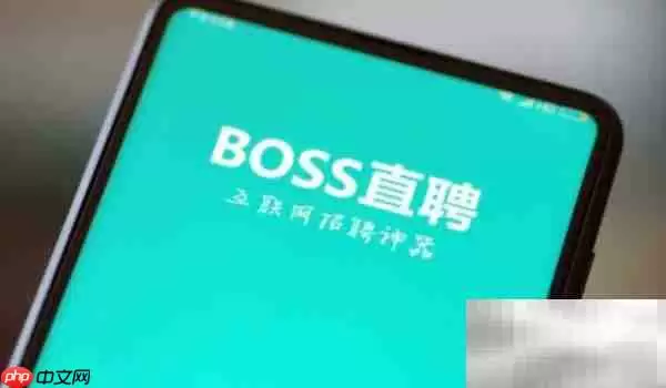 boss直聘附近工作定位取消方法