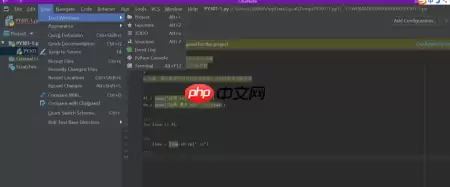 pycharm的菜单栏消失了怎么办？pycharm的菜单栏消失的解决方法