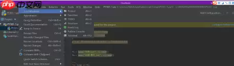 pycharm的菜单栏消失了怎么办？pycharm的菜单栏消失的解决方法