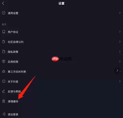 抖音极速版缓存如何清理