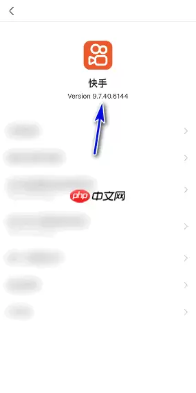 快手版本号怎么查看