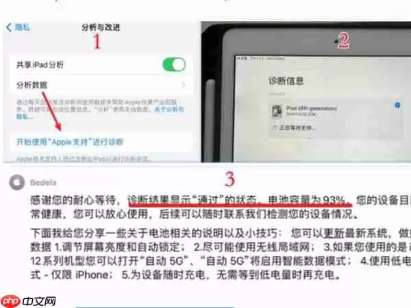 苹果平板电池健康怎么看