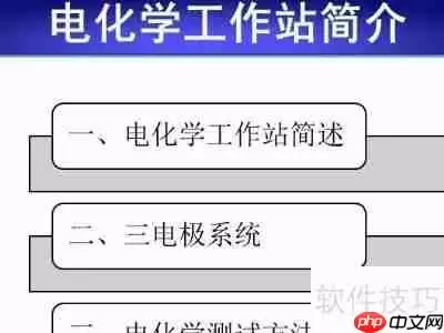 电化学工作站的使用方法简介