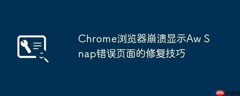 Chrome浏览器崩溃显示Aw Snap错误页面的修复技巧