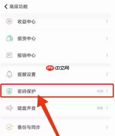 随手记怎么开启密码解锁