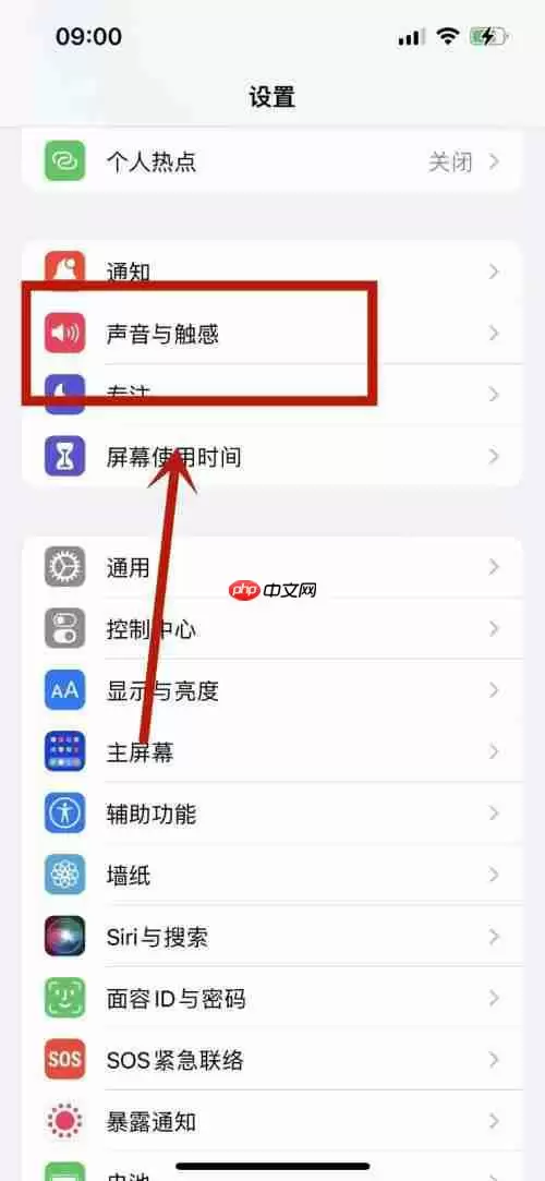 苹果13锁屏声音怎么设置