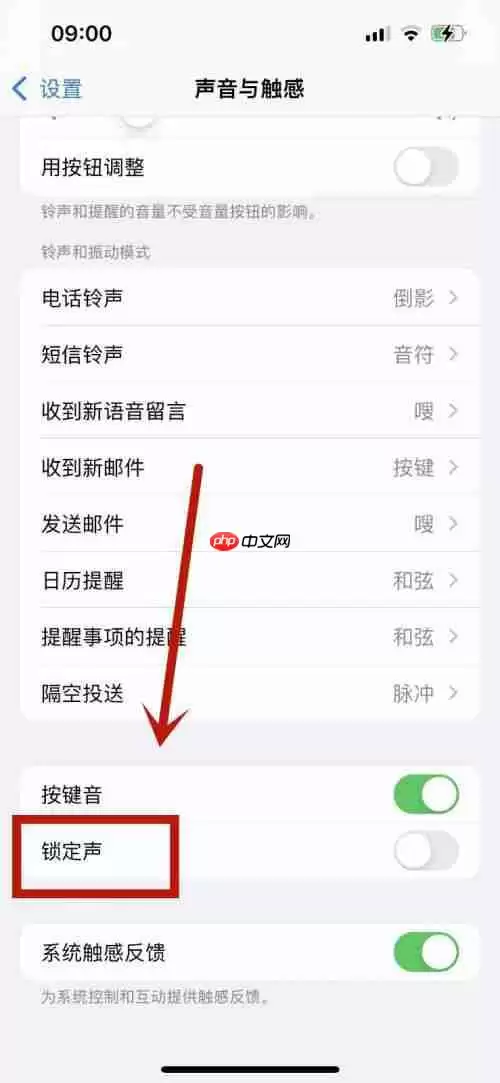 苹果13锁屏声音怎么设置