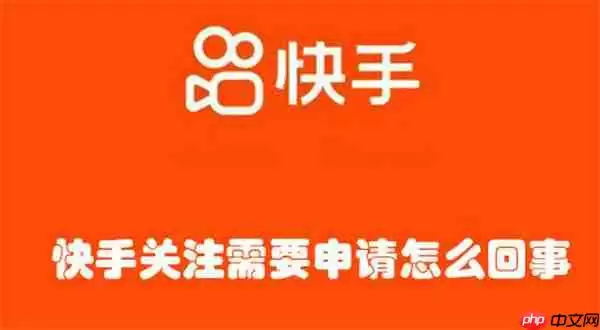 快手关注需要申请怎么回事