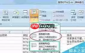 Excel表格如何固定第一列不动