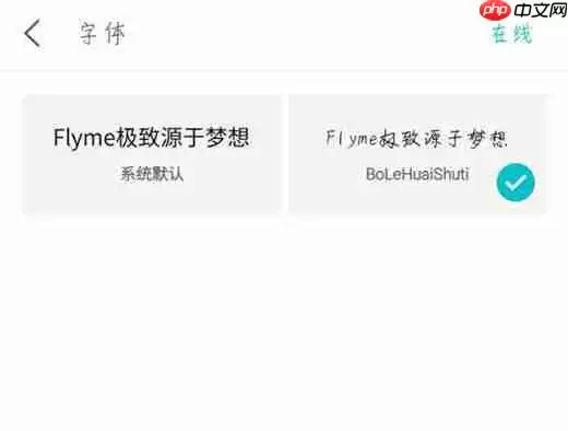 在魅族15中怎么设置字体样式？设置字体样式的方法说明