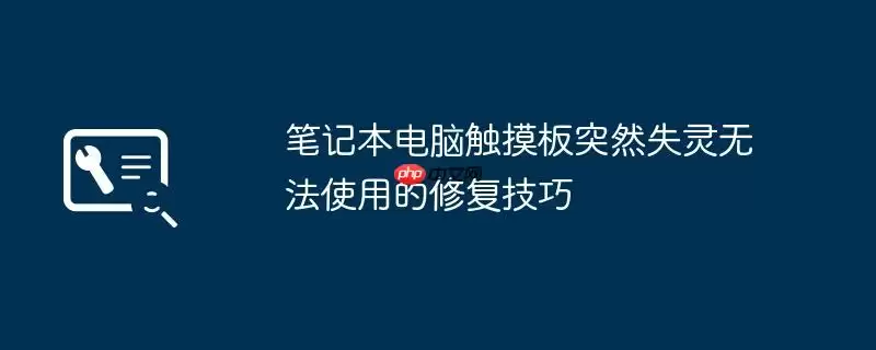 笔记本电脑触摸板突然失灵无法使用的修复技巧