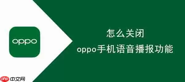 怎么关闭oppo手机语音播报功能