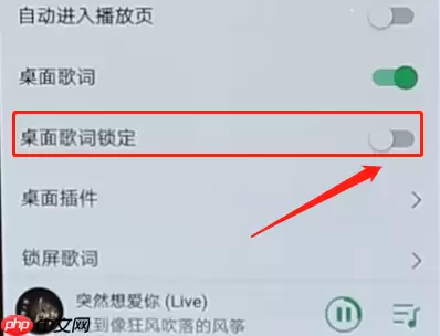 QQ音乐怎么解锁桌面歌词？解锁桌面歌词的操作步骤分享