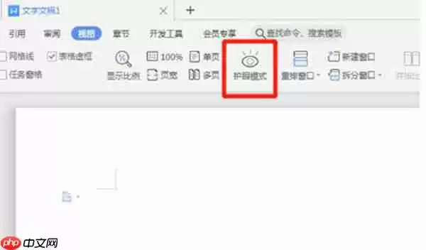 wps怎么开启护眼模式