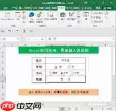 如何在excel中做选择框