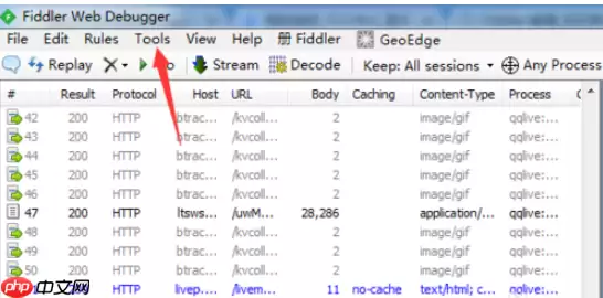 fiddler怎么清除浏览器记录_fiddler清除浏览器记录方法详解