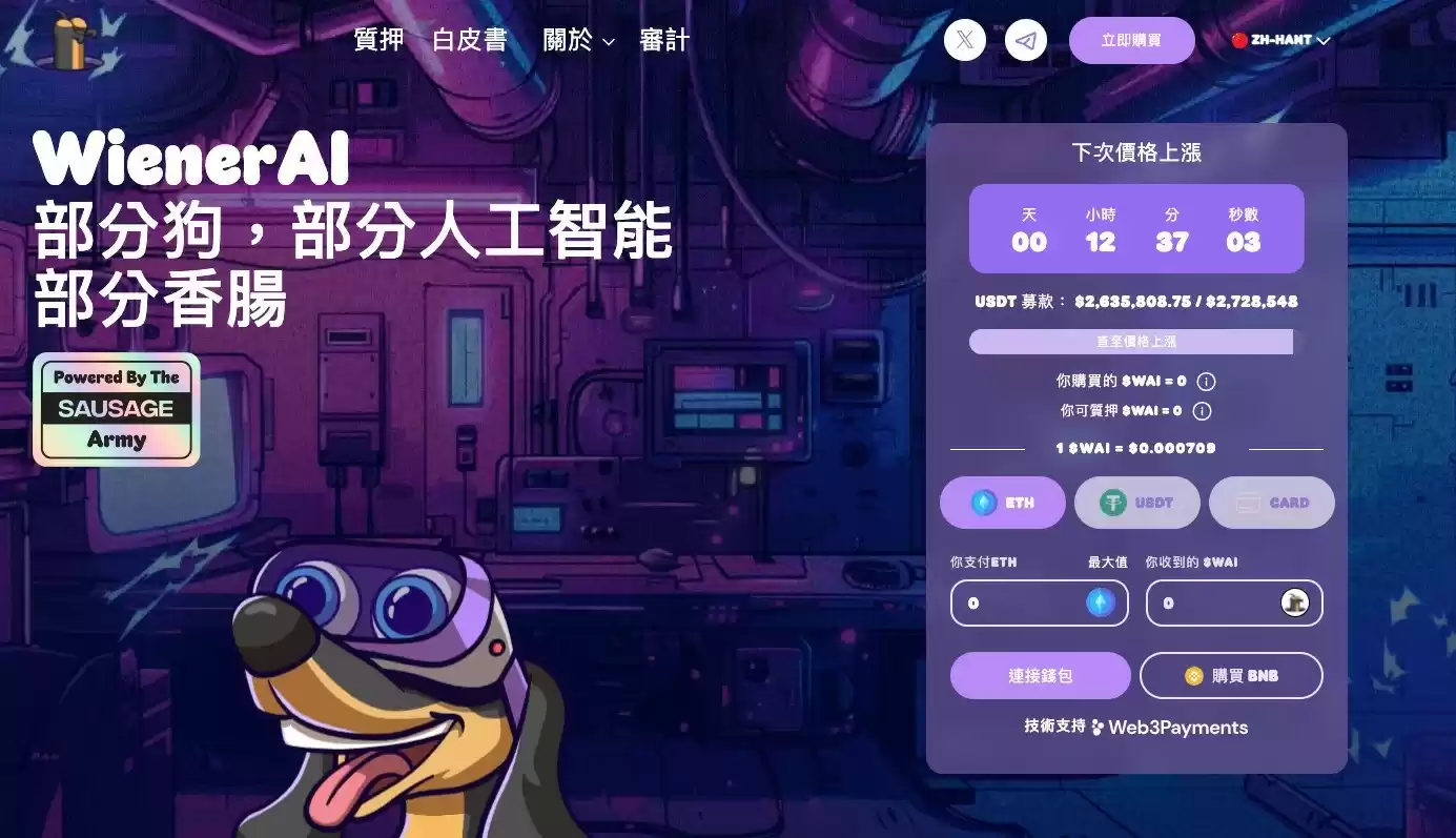 PEPE和FLOKI 币掀起Meme Coin狂热　市场推动WienerAI预售热卖260万美元