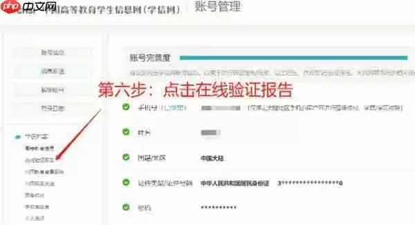 《学信网》查看在线验证码方法教程