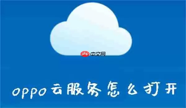 oppo云服务怎么打开