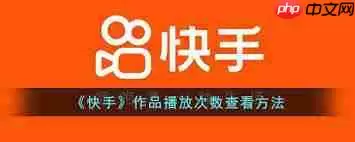 快手如何查看发布视频的播放量