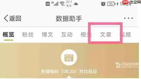 《微博》查看文章流量数据方法教程