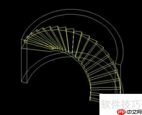 天正建筑2014版圆弧楼梯设计方法