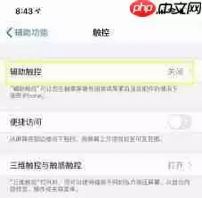 苹果8悬浮球在哪设置