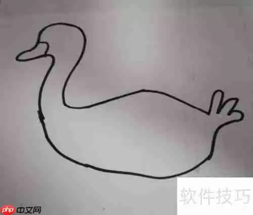 学会这几种天鹅简笔画，让你的绘画更生动！