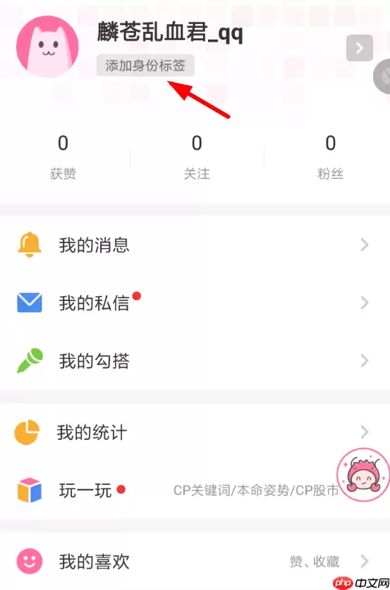 半次元APP怎么设置身份标签？设置身份标签的步骤讲解