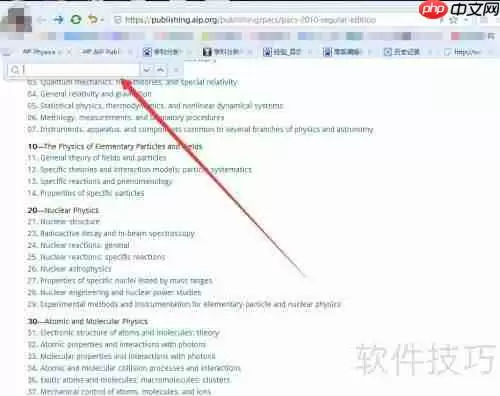 PACS查询:学科分类号快速检索指南