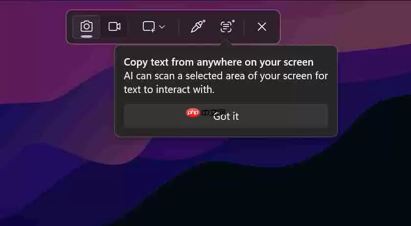 微软测试Win11 截图“取色器”及“AI 文本提取”OCR 工具