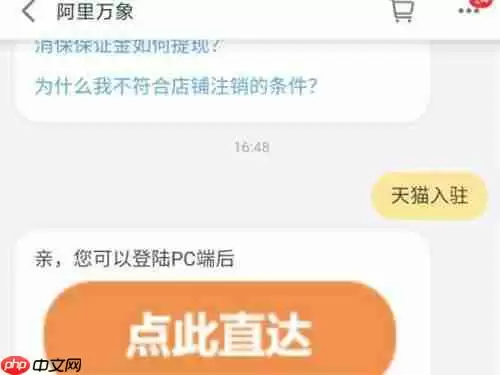 天猫店铺怎么入驻