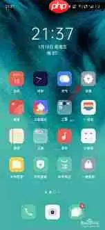 OPPO R15x怎么关闭状态栏HD图标