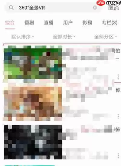 哔哩哔哩怎么开启全景模式