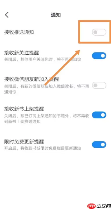微信读书推送通知如何取消