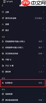 抖音如何设置私密账号